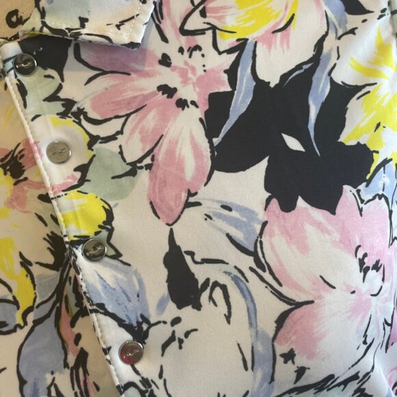 Ralph Lauren RLX Shirt Golf Tailored Fit Floral Sz M Wicking Tennis Golf Sport - Picture 8 of 16